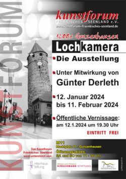 Plakat Ausstellung Lochkamera 2024