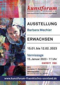 Plakat Kunstausstellung von Barbara Mechler
